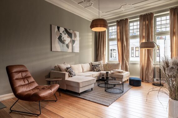 Immobilienfotograf Ferienwohnung Wohnzimmer Schillerblick